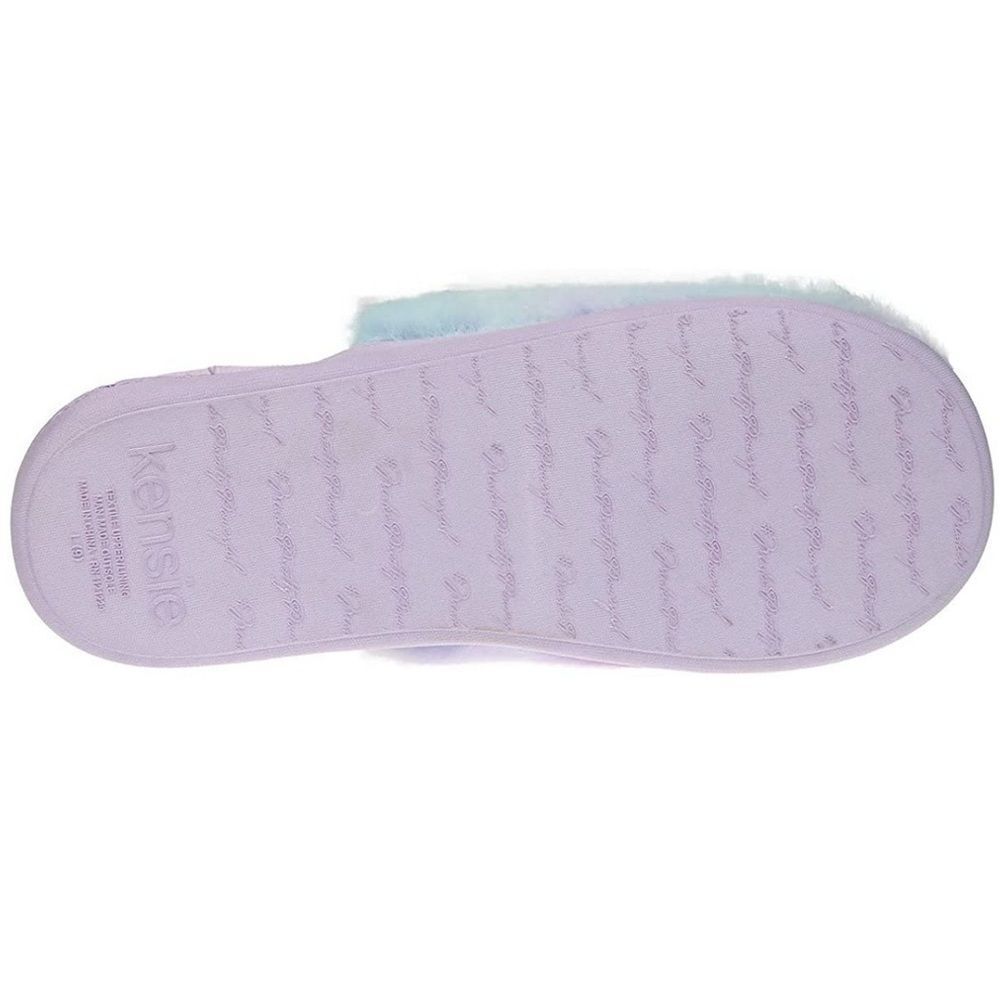 Womens Kensie Tie Dye Plush Scuff Slippers shoes XL 10/11 - Picture 8 of 10